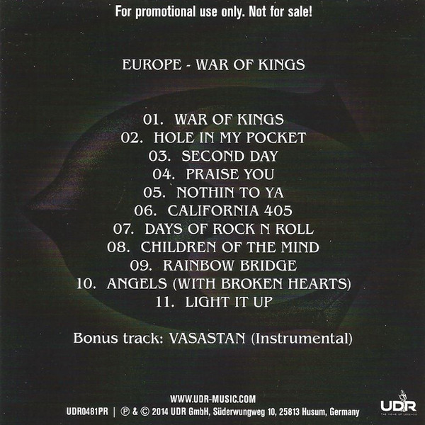 Europe  War Of Kings : Back